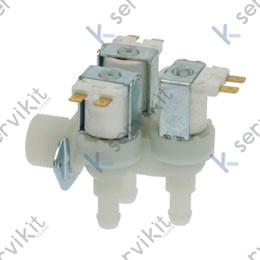 Electroválvula 3 vías 90c 230v 3-4 Ø14mm lavado de vajilla