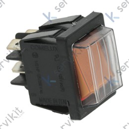 Interruptor ambar para lavavajillas 30x22mm 230v 16a E-300 Sammic