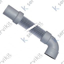 Manguera desague lavavajillas 38 1.5m codo int 41-31mm