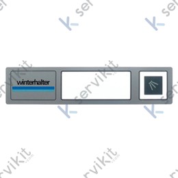 Membrana teclado lcd 268x60mm con contactless lavavajillas Winterhalter