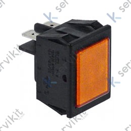 Piloto ambar lavado de vajilla 30x22mm 230v 16a Línea Blanca