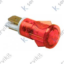 Piloto rojo Ø12mm 230V (2 Unds)