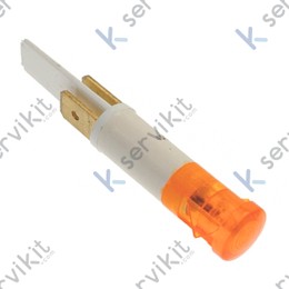Piloto ámbar 9mm 400v para lavavajillas industrial