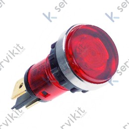 Piloto rojo Ø12mm 230v lavavajillas Comenda c33 c34