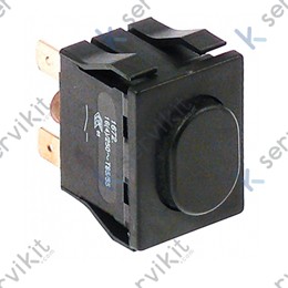 Pulsador unipolar negro lavavajillas Sammic 22x30mm sv-sp-sl8