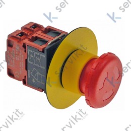 Pulsador paro seguridad lavavajillas t200n 690v 10a 2nc