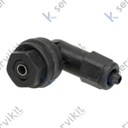 Racor codo plástico corto bomba peristaltica lavavajillas industrial