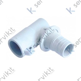 Racor 1s Ø30mm codo lavado Omniwash uno-due-jolly