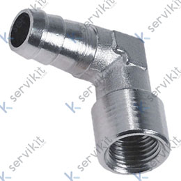 Racor codo 1-4 hembra tubo 10mm n1000 lavado de vajilla