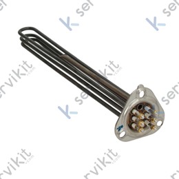 Resistencia calderín 3x2000w 230v 400mm lavavajillas Univerbar