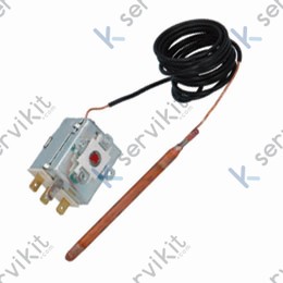 Termostato lavavajillas 0-90c bulbo 6.5x100mm 15a