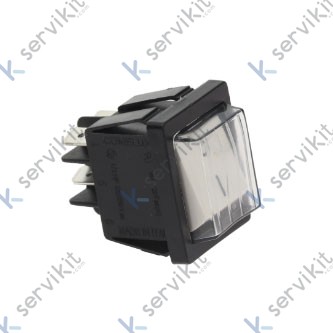 Interruptor blanco 30x22mm bipolar 16a 250v