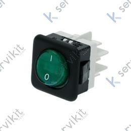 Interruptor verde 25x25mm 230V bipolar (2 uds)