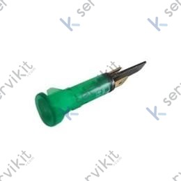 Piloto luminoso verde faston ø10mm 230V