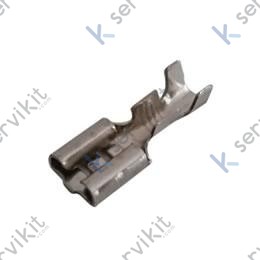 Terminal faston acero (alta temperatura)  6.35 (10 uds)