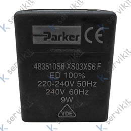 bobina de electroválvula Parker Lucifer 230V 50Hz 9W