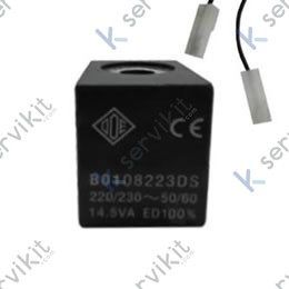 Bobina de electroválvula Ode B0108223DS 230V con cable