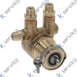 Bomba volumétrica con conex.lateral manómetro