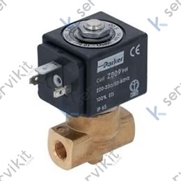 Electroválvula Parker 2 vías 230V 9W 1/8x1/8 Vitón
