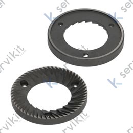 Fresas molino de café 74x42x9mm 3 taladros derecha