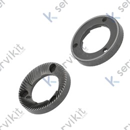 Muelas molino de cafe Brasilia 50x31x8.5mm 3 taladros izquierda