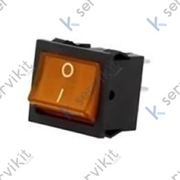 Interruptor basculante ámbar 22x19mm 230V