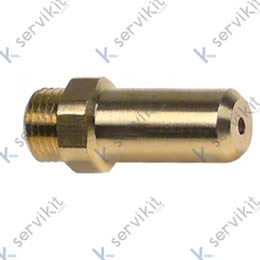 boquilla de gas rosca M10x1 taladro ø 1,1mm L 30mm EC 12