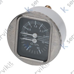 Manometro doble escala 60mm 0-3 0-15bar 1-8 Bezzera