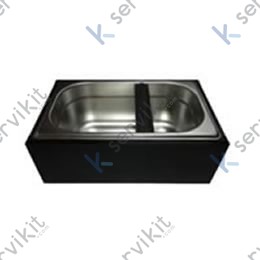 Depósito picamarro madera negra 265x162x100mm