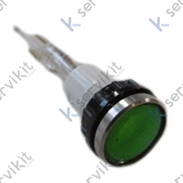 Piloto verde 11.5mm 230v cafetera Rancilio