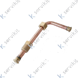 Tubo cobre grupo izquierdo máquina café Iberital