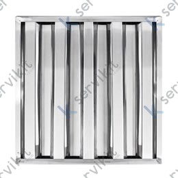 Filtro campana lamas 490x490x25mm AISI430